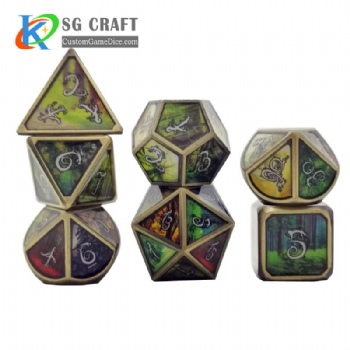 Dnd Metal Dice Set Adult Games Dice Packing