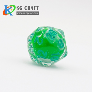 SG-Green Translucent Liquid Dice 