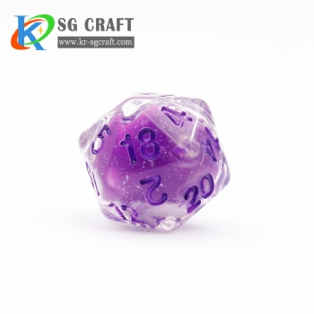 SG-Purple Translucent Liquid Dice 