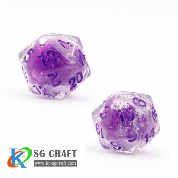 SG-Purple Translucent Liquid Dice 