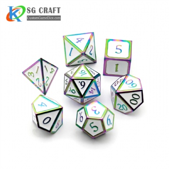 New Rainbow Metal Dice