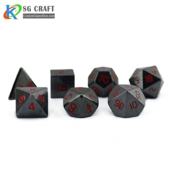 Hematite Stone Dice set