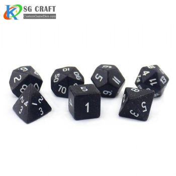 Blue Sand Stone Dice set