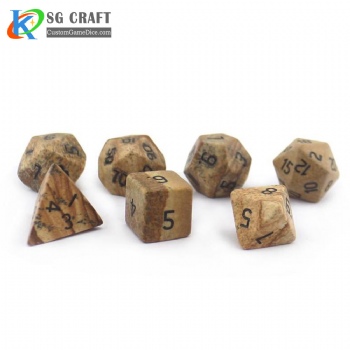 Natural landscape Stone Dice set