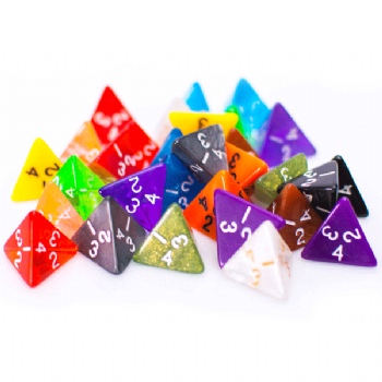 D4 Dice: 4-Sided Dice, Types of Polyhedral Dice