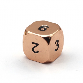 METAL COPPER D6 DICE