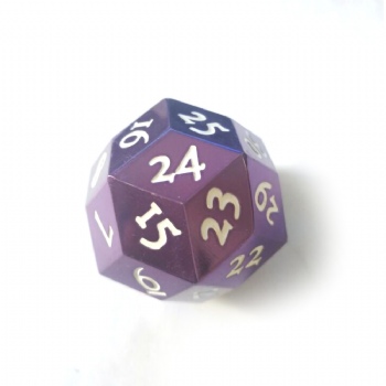 PURPLE METAL D30 DICE