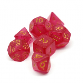 RED PLASTIC DICE SET