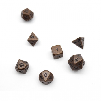 BARREL PLATING  METAL DICE SET