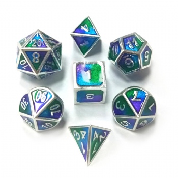 3 Colors Mixed Enamel Metal Dice