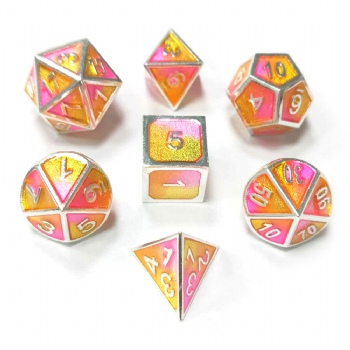 3 Colors Mixed Enamel Metal Dice