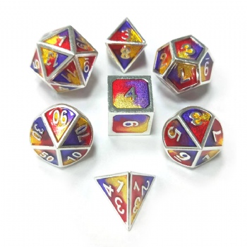 3 Colors Mixed Enamel Metal Dice