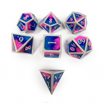 3 Colors Mixed Enamel Metal Dice