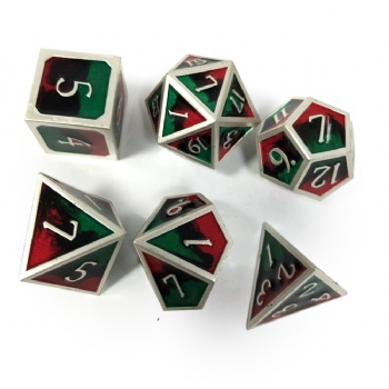 3 Colors Mixed Enamel Metal Dice