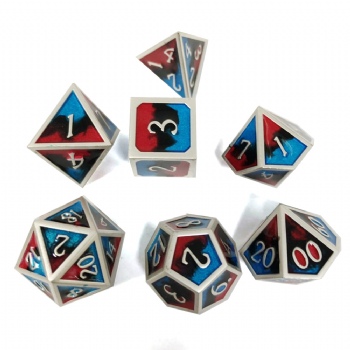 3 Colors Mixed Enamel Metal Dice