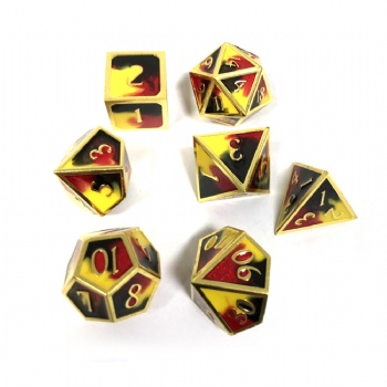 3 Colors Mixed Enamel Metal Dice