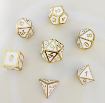 White Color Metal Dice