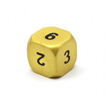 Metal Gold D6 Dice