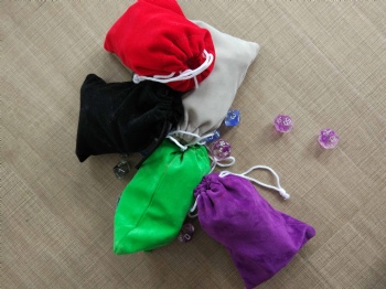 VARIOUS COLOR DICE BAG