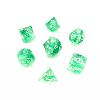 NEBULA GREEN DICE SET