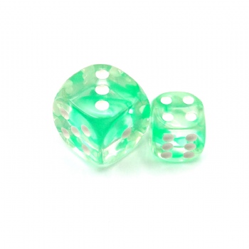 NEBULA GREEN D6 DICE