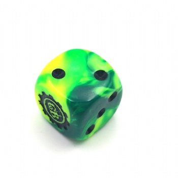 GREEN CUSTOM D6 DICE