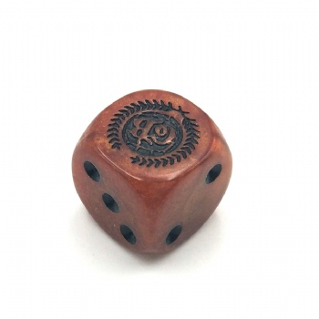 CUSTOM BRONZE D6 DICE