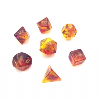 COLORFUL TRANSLUCENT DICE SET