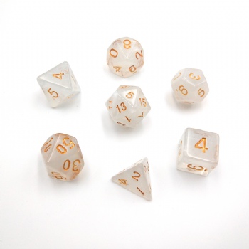 CLEAR DICE SET