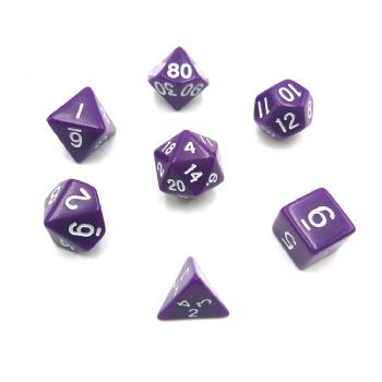 PURPLE DICE SET