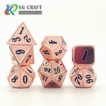 Dice Dnd Game Custom Polyhedral Metal Gaming Dice Set