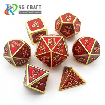 SGMXD-3D Number Style (4) dice set