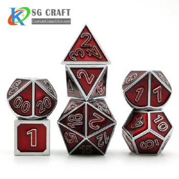 SGMXD-3D Number Style (8) dice set