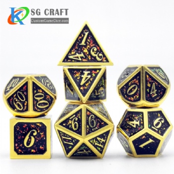 SGMXD-Italic Number (4) dice set