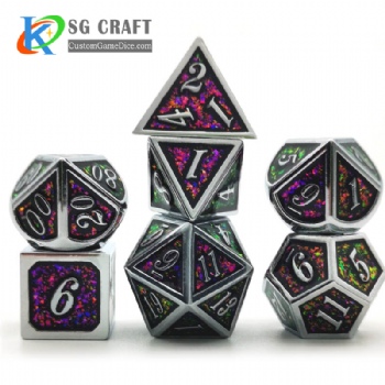 SGMXD-Italic Number (8) dice set