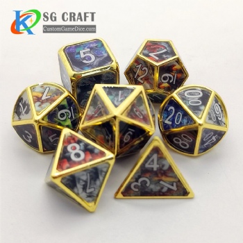 Dragon metal dice dnd game metal custom dice