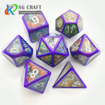 Dragon metal dice dnd game metal custom dice