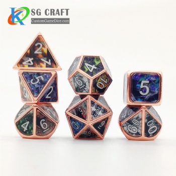 Dragon metal dice dnd game metal custom dice