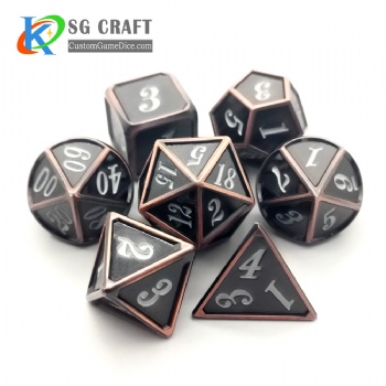 Dice Dnd Game Custom Polyhedral Metal 16mm Dice