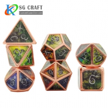 Dice Cup Leather Dnd Metal Dice