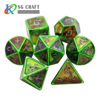 Dnd Metal Polyhedral Wholesale Dice Adult Games 