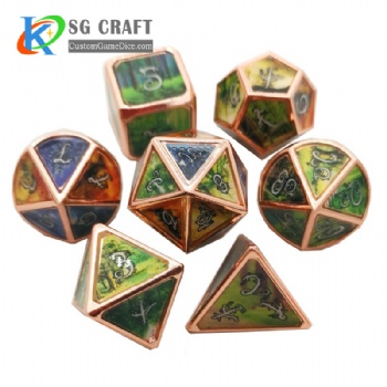 Polyhedral Metal Gaming Dice Dnd Dice