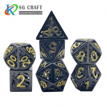 SGMXD-Hollow out Statue of Liberty style (4) dice set