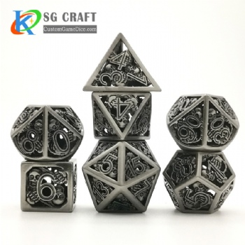 SGMXD-Hollow out Skull style (5) dice set