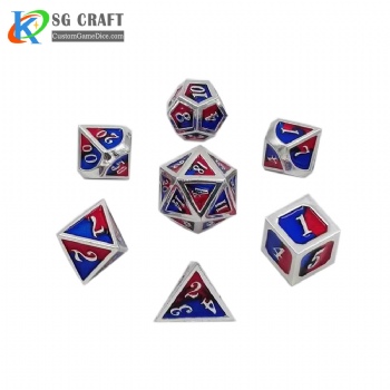 Mini Metal Dice-2 colors mix