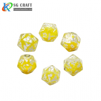 SG-Yellow Translucent Liquid Dice 