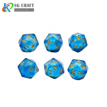 SG-Cyan Translucent Liquid Dice 