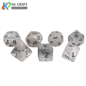 SGSD024 Clear Quartz Stone Dice