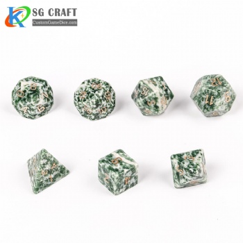 SGSD042 Green Point Stone Dice