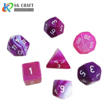 SGSD035 Rose Red Agate Stone Dice